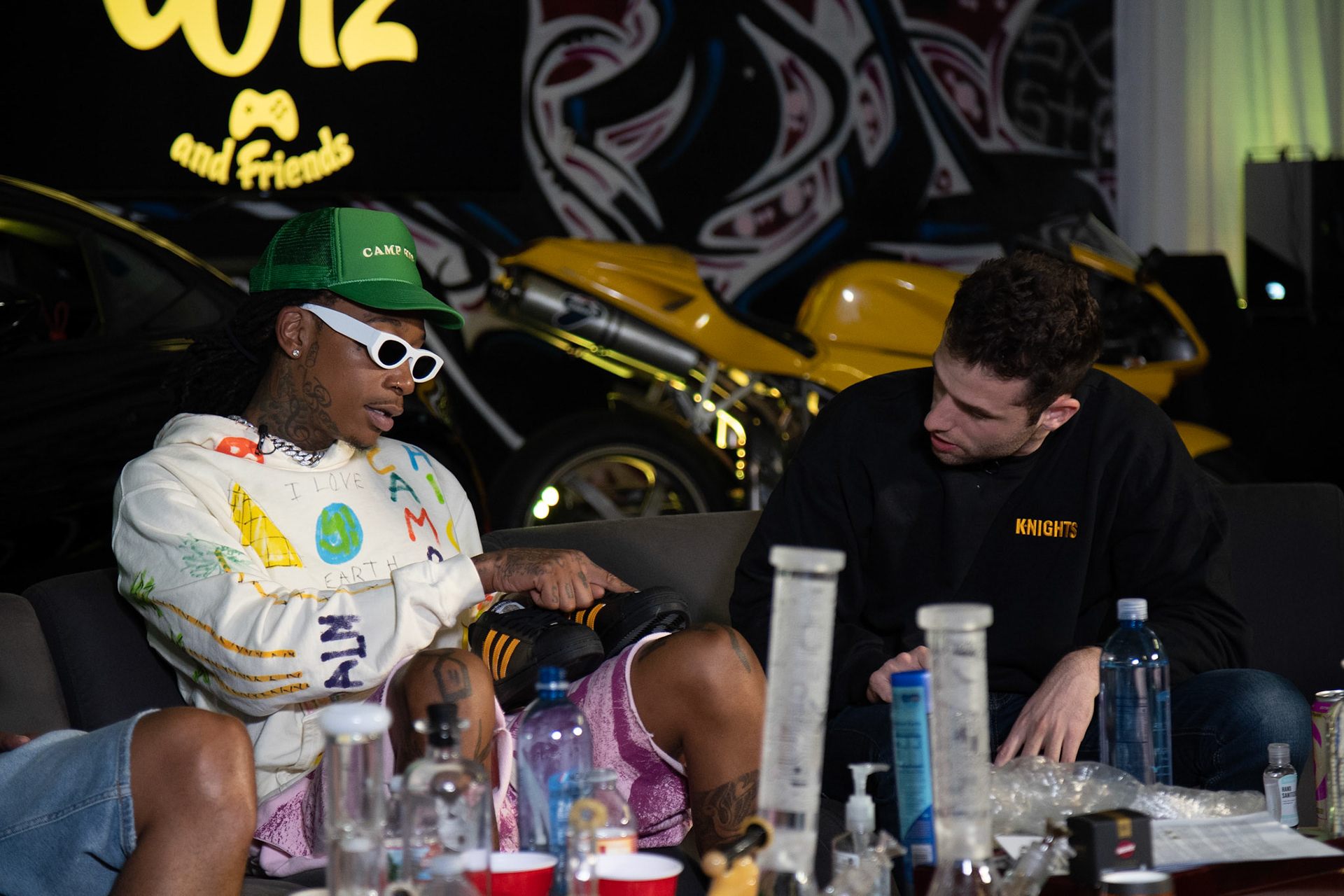 Wiz Khalifa during a livestream production